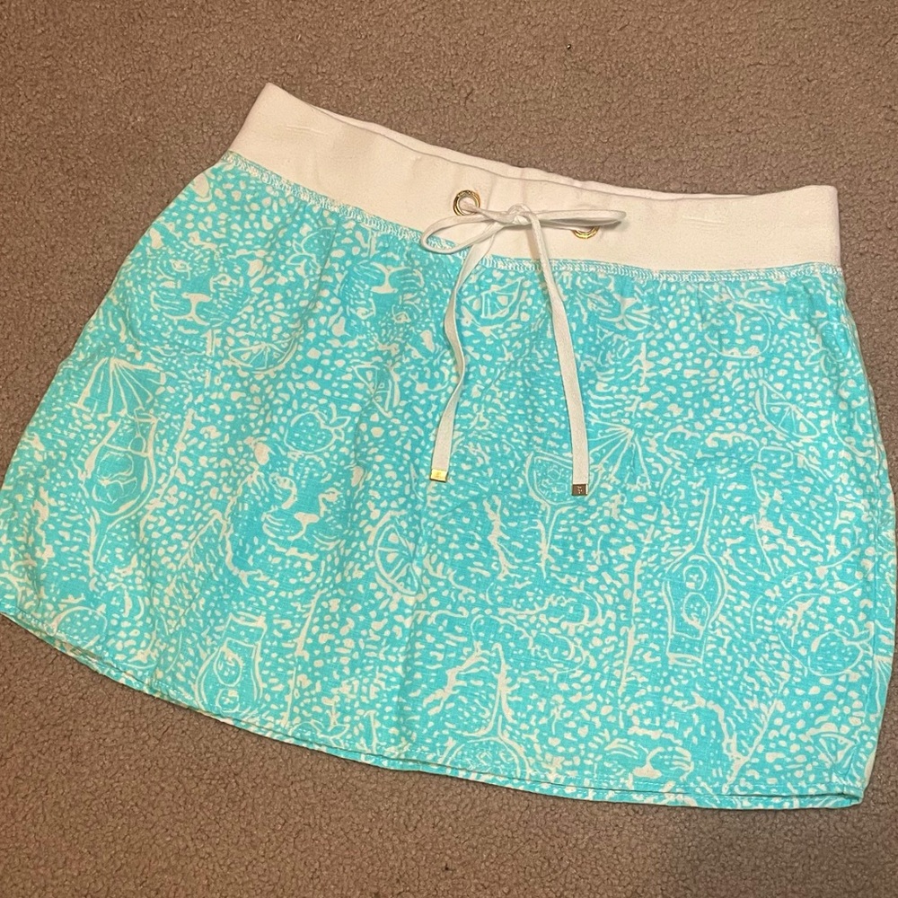 Lilly Pulitzer Shorely Blue Ice Cake Hayden Skirt Beach Vacation Tropical